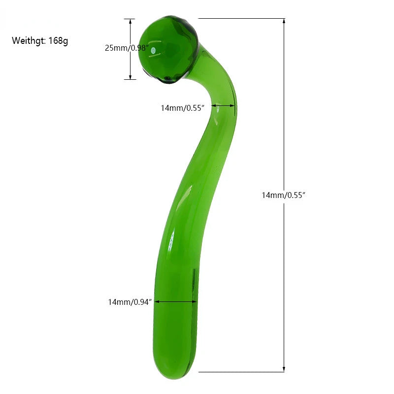 2 Colors Pyrex Glass Dildo Fake Penis Crystal Anal Beads Butt Plug Prostate Massager G Spot Female Masturbation Toys For Women luvshop24