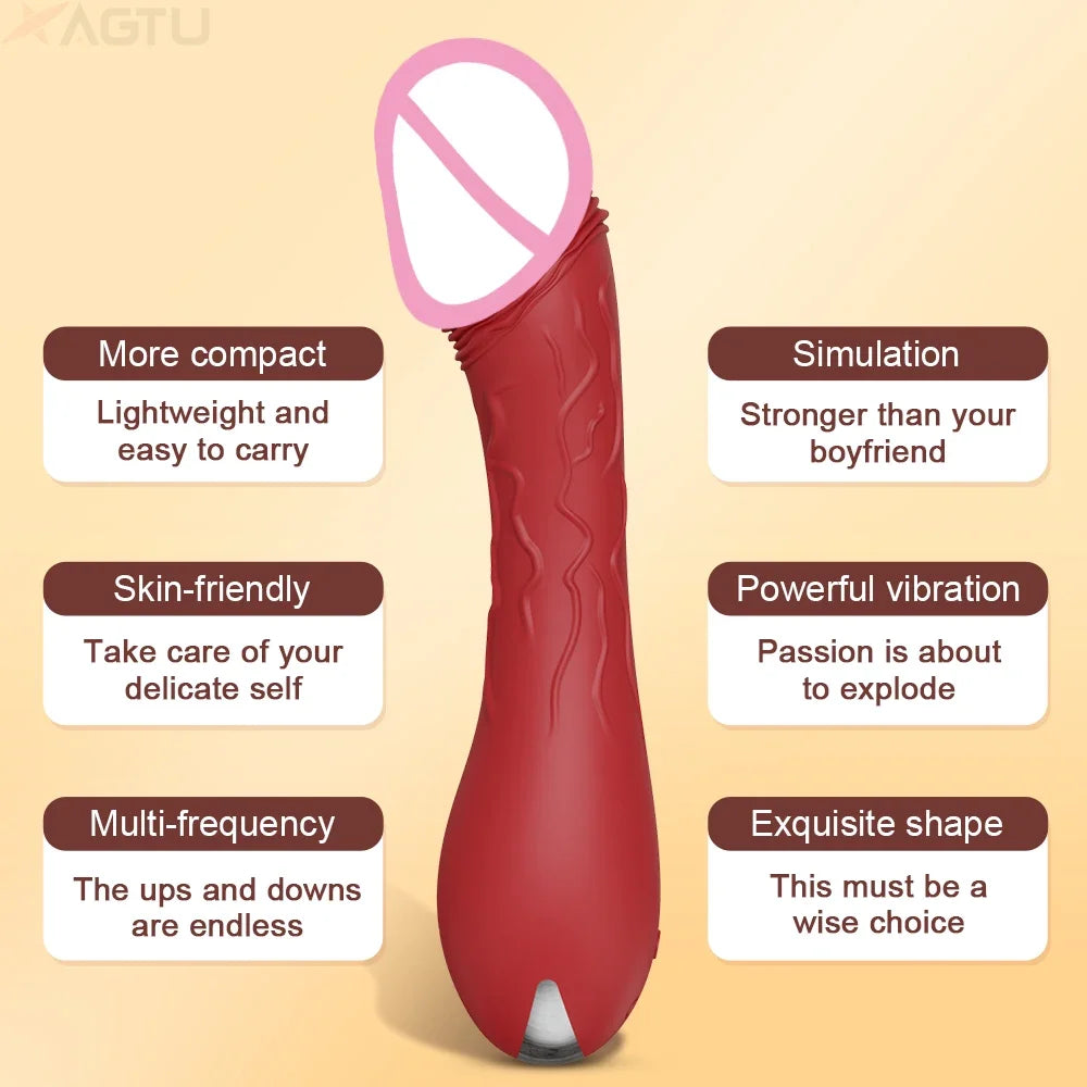 Sex Toy Vibrator for Women Clitoris Vibration Stimulator G Spot Dildo Vibrator Penetration Vagina Vibrator Adult Erotica Product luvshop24