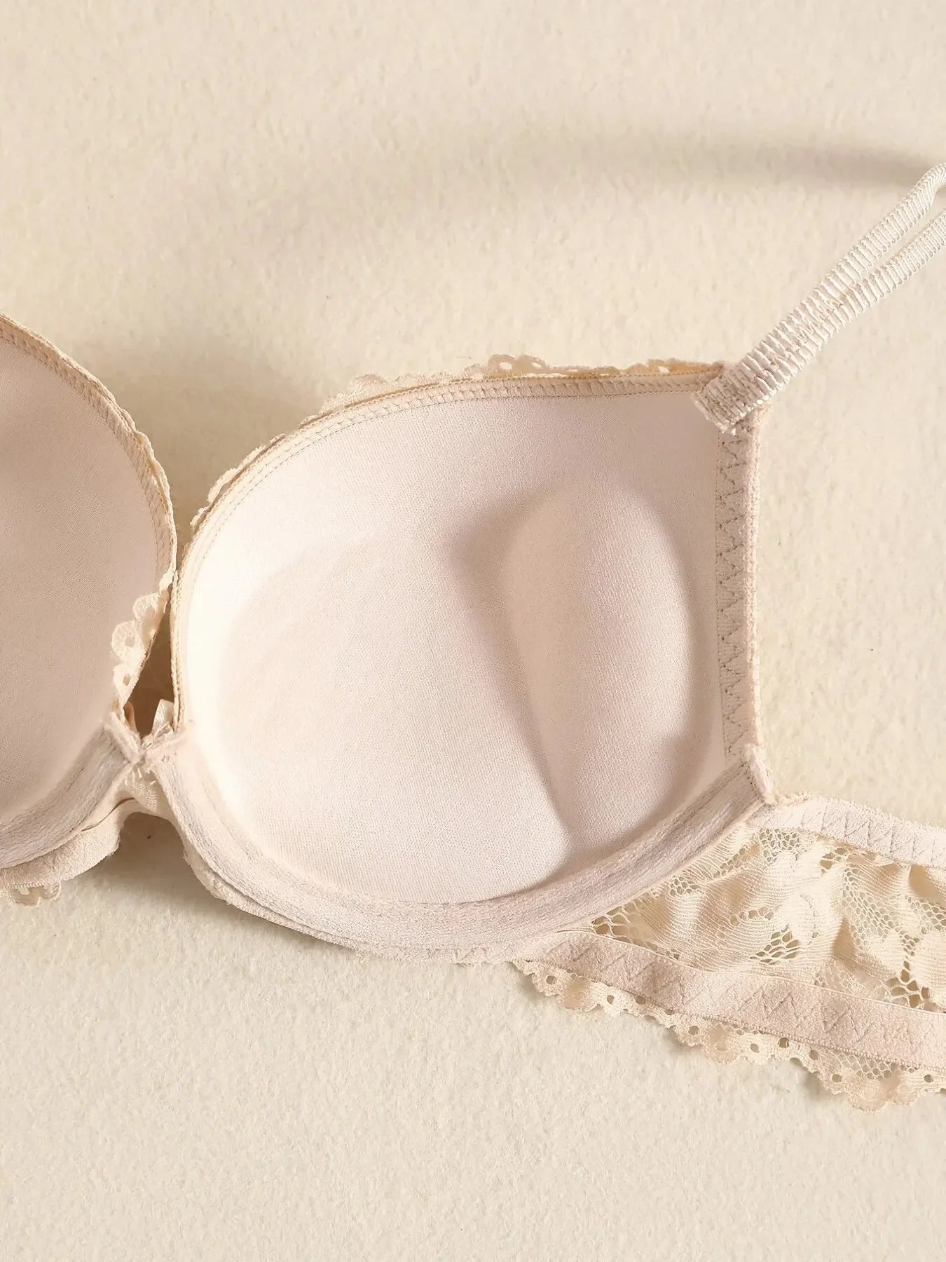 1 Set Elegant Erotic Lace Embroidery Breathable Fabric Lingeries : Push-Up Bra, Low Waist Sheer Panty - Ultimate Valentine's Day luvshop24