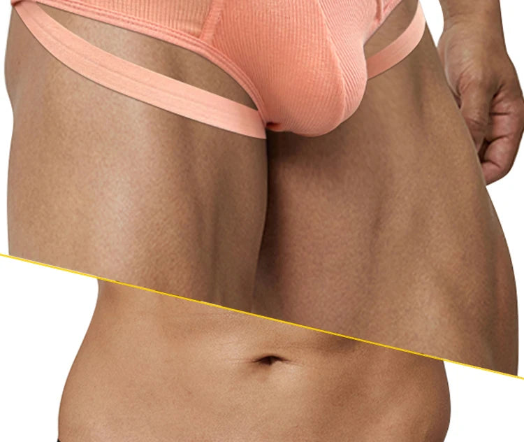 CMENIN Sexy Leg Strap Mens Sports Fitness Briefs Male Underwear Gays Slip Bikini Jockstrap Underpants Cotton Homme Bikini Briefs luvshop24