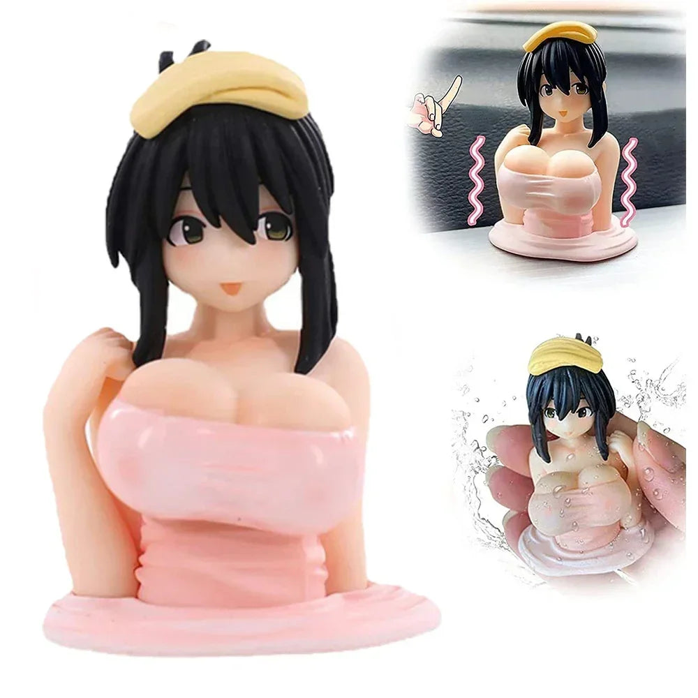 1pc Sexy Anime Shaking Boobs Console Dashboard Interior Accessory Girls Boys Adult Figure Collection Model Doll Toys luvshop24