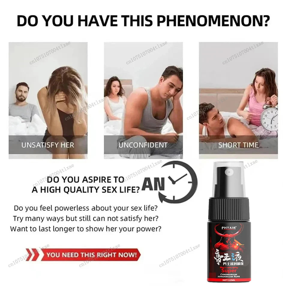 Male Penile Delay spray for External Use Long lasting 60 minutes Anti premature ejaculation Fast Erectile Product for Adults luvshop24