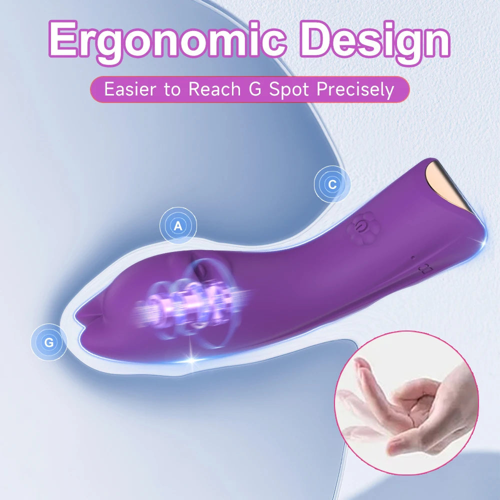 10 Speed G-Spot Finger Vibrator Clitoral Nipple Stimulation Massage Masturbator Suitable for Adult Women or Couples Sex Toy luvshop24