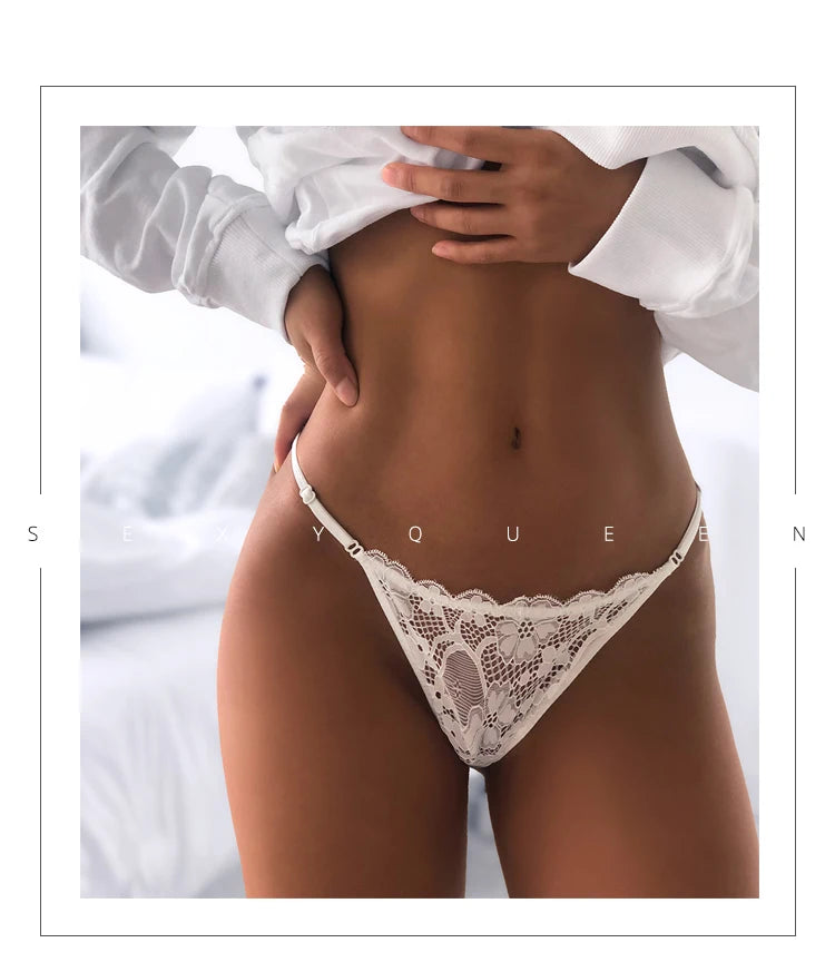 Lace G string Sexy Panties Women Underwear Briefs Hollow Out Thong High Quality Transparent Underpants Lingerie Girls Intimates luvshop24