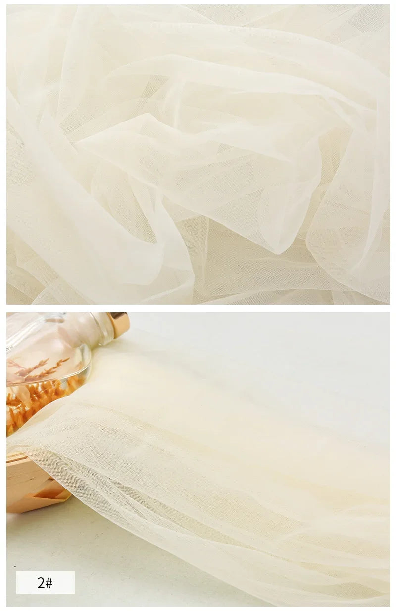 0.5/2/5m Low Stretch Corsetry Fabric Premium Strong Net Soft Nude Tulle for Corset,Power Mesh,DIY Women Dress,Bridal Veil Sewing luvshop24