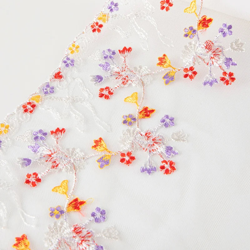 1 Yard Underwear Women Lace Fabric For Bra Dress Craft Trim Sewing Accessories Lace Tulle Embroidered Mesh Lace Drop Shipping luvshop24