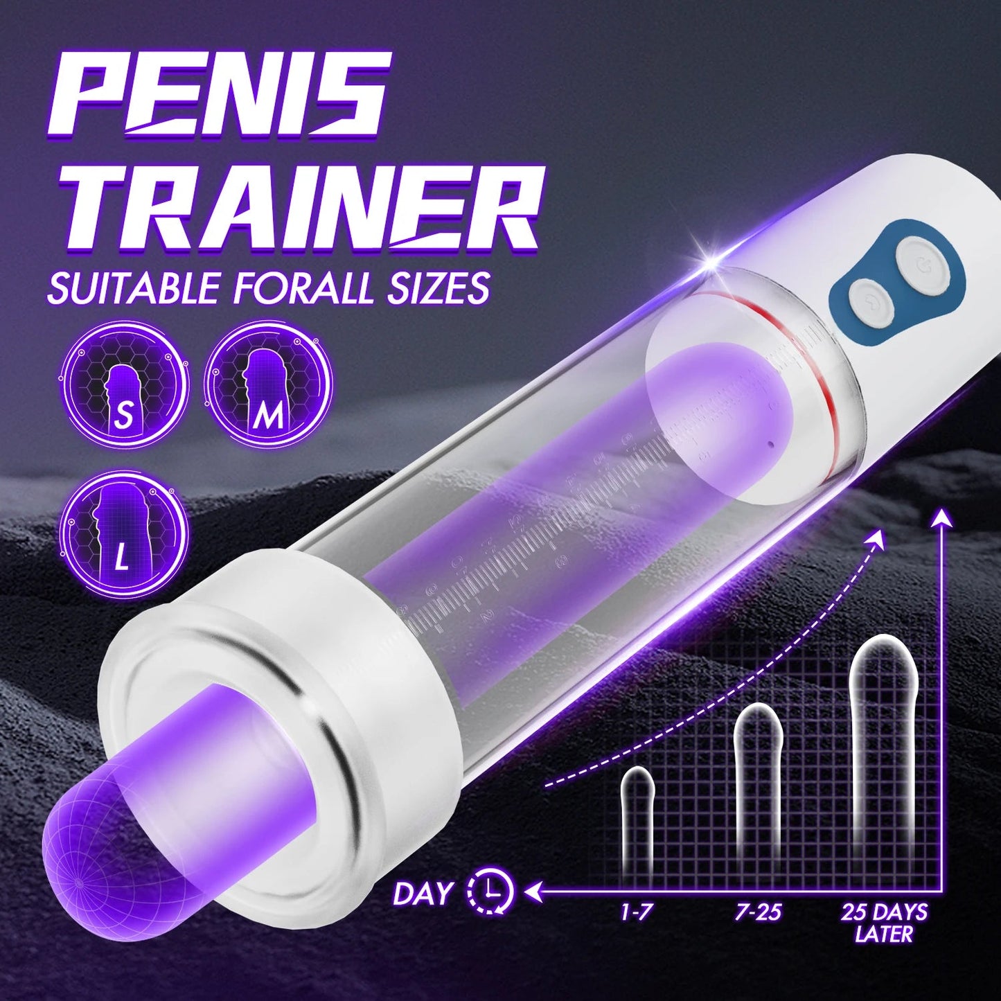 2 in 1 Electric Male Masturbator Penis Pump Automatic Male Masturbator Penis Enlargement Dick Pump Sexual Performance Erection luvshop24