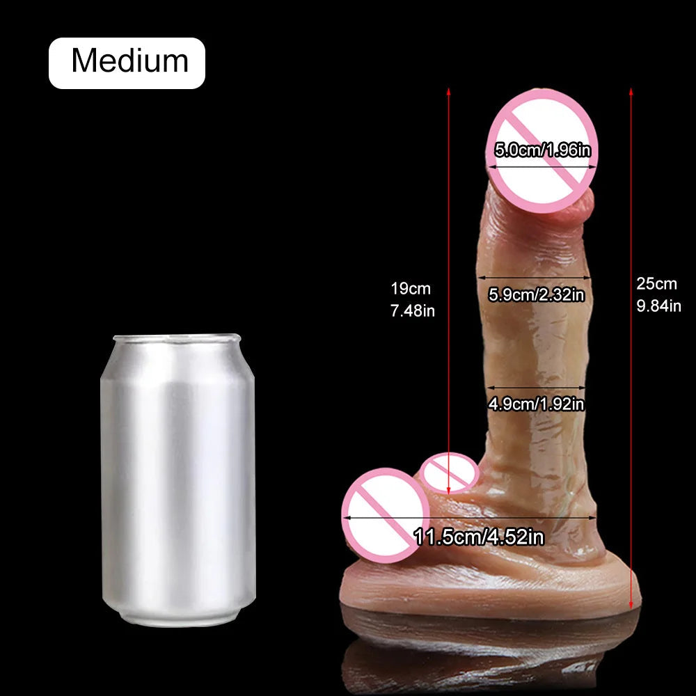 18+ Realistic Dildos For Women Liquid Skin Silicone Dildo With Suction Cup Vaginal/G-Spot Masturbation Massage Penis Realista luvshop24