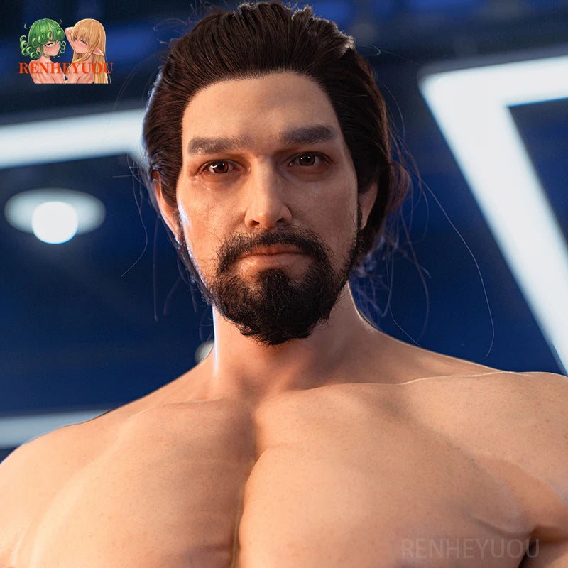 RENHEYUOU 180cm Full Size Silicone Doll Gay Male Jerk Off Companion Insertable Anal Dildo Suitable for female masturbation use luvshop24