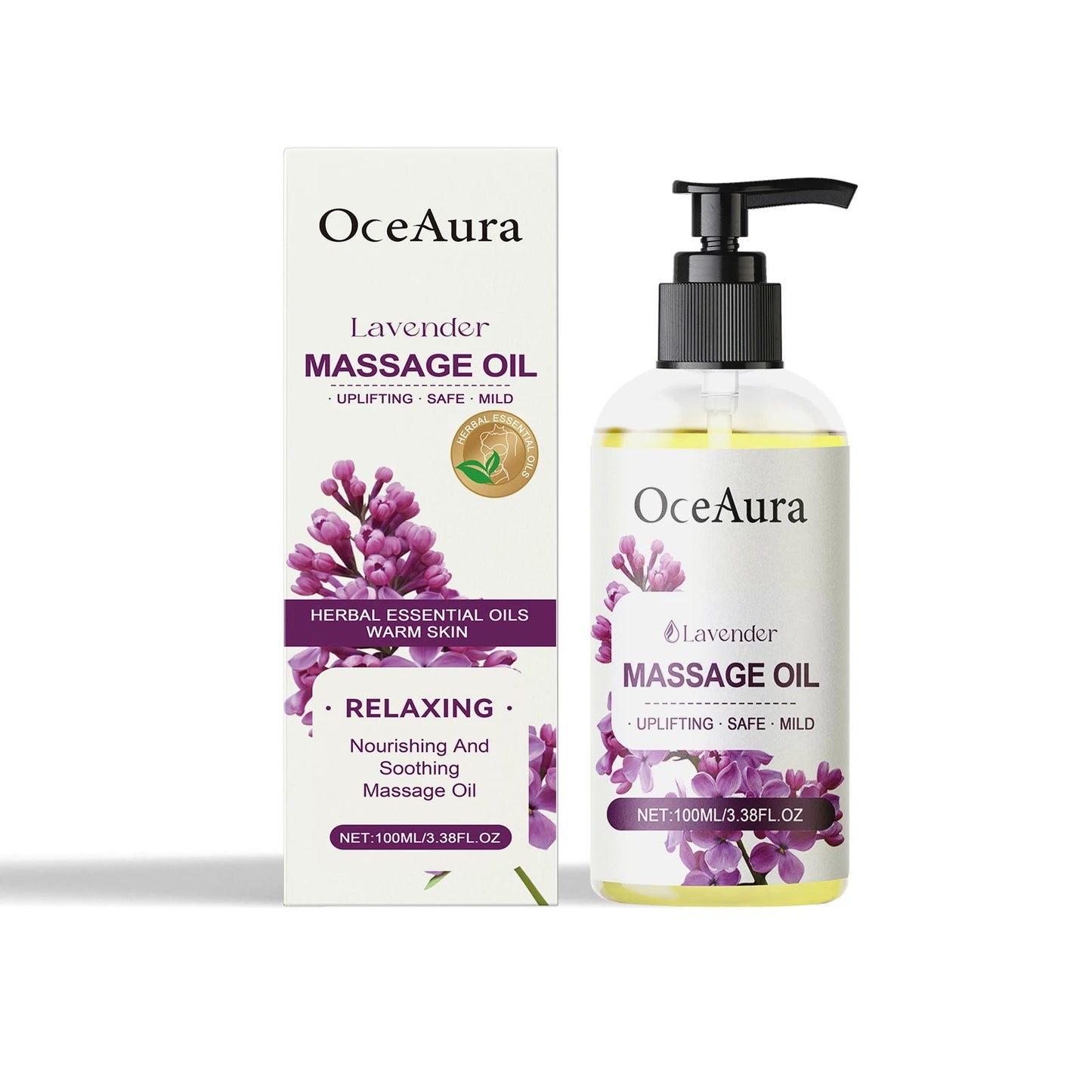 100ML Plant Body Massage Oil Dry Skin Nourishing Moisturizing Body Skin Firming Massage Natural Essential Oils luvshop24