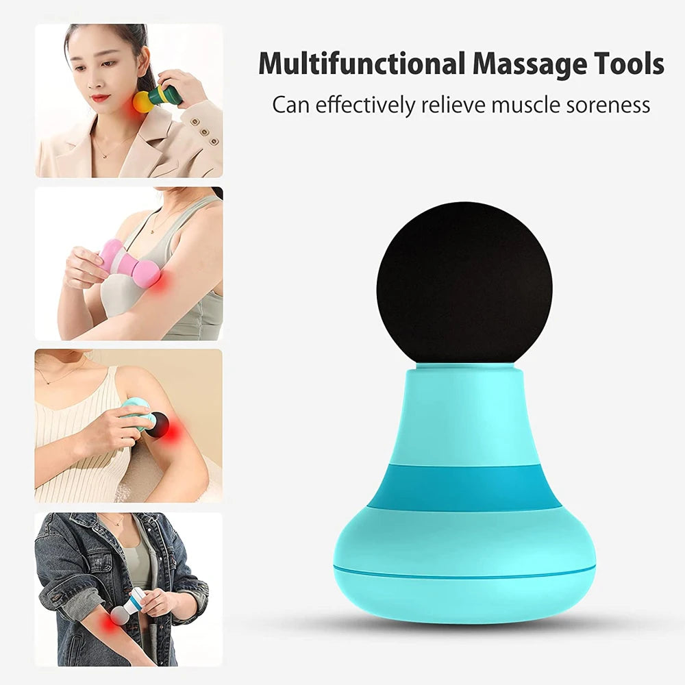 1PCS Mini Electric Handheld Massager Wand,Powerful 6 Speed Vibration Modes,Cordless Handheld & Portable for Shoulder,Neck Body luvshop24