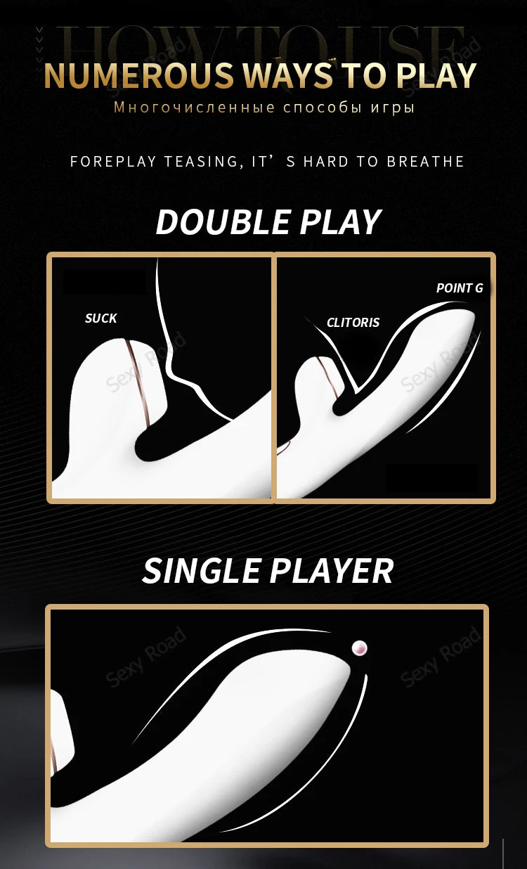 satisfyer G-Spot 10 Speed Sucking Vibrators G spot Clit Stimulation Silicone Vibration Nipple Sucker dildo UYO rabbit vibrator luvshop24