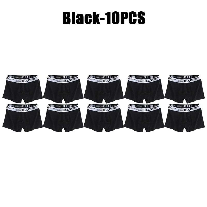 1-20Pcs Mens Underwear Male Boxers Sexy Underpants Comfortable Breathable Fashion Boys Panties Underwear Boxershorts Men luvshop24