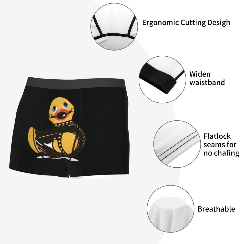 BDSM Duck Men Underwear Boxer Briefs Shorts Panties Printed Breathable Underpants for Male Plus Size luvshop24