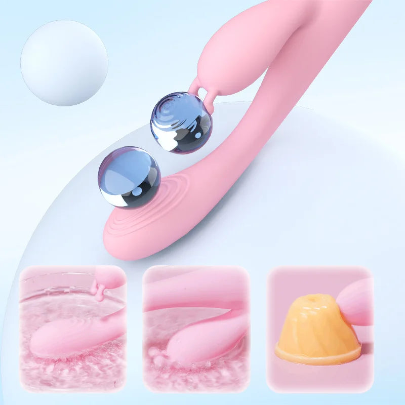 Rabbit Vibrator for Women Powerful vibrating AV Magic Wand G Spot Clitoris Stimulator Vagina Nipple Massage Dildo Masturbator luvshop24