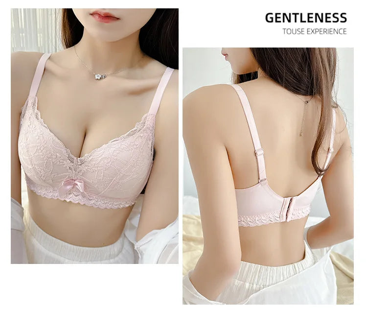 Lace Underwear Set of Female Small Breasts Gathered to Show Large on the Top Anti-Sagging Breasts Collect Vice Girls Student Bra luvshop24