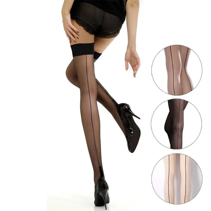2023 Summer Women Sexy Thigh High Stocking Over The knee Socks Sexy Fashion thin Hosiery Stay Up Stockings Leggings luvshop24