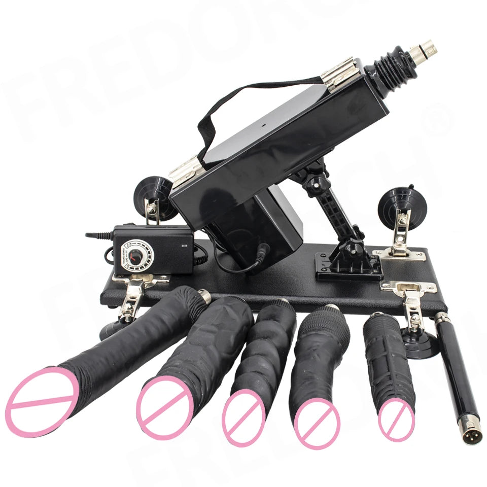 New Sex Machine for Couple Female Masturbation with Dildos Adjustable Angle Retractable Machine Gun Sex Toys luvshop24