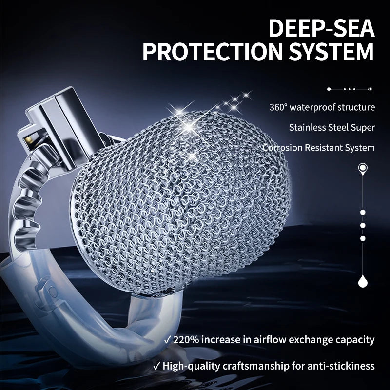 Male Metal Mesh Chastity Cage Sexy Adult Man Chastity Device Cock Cage Adjustable Penis Ring Chastity Lock BDSM Sex Toys For Men luvshop24