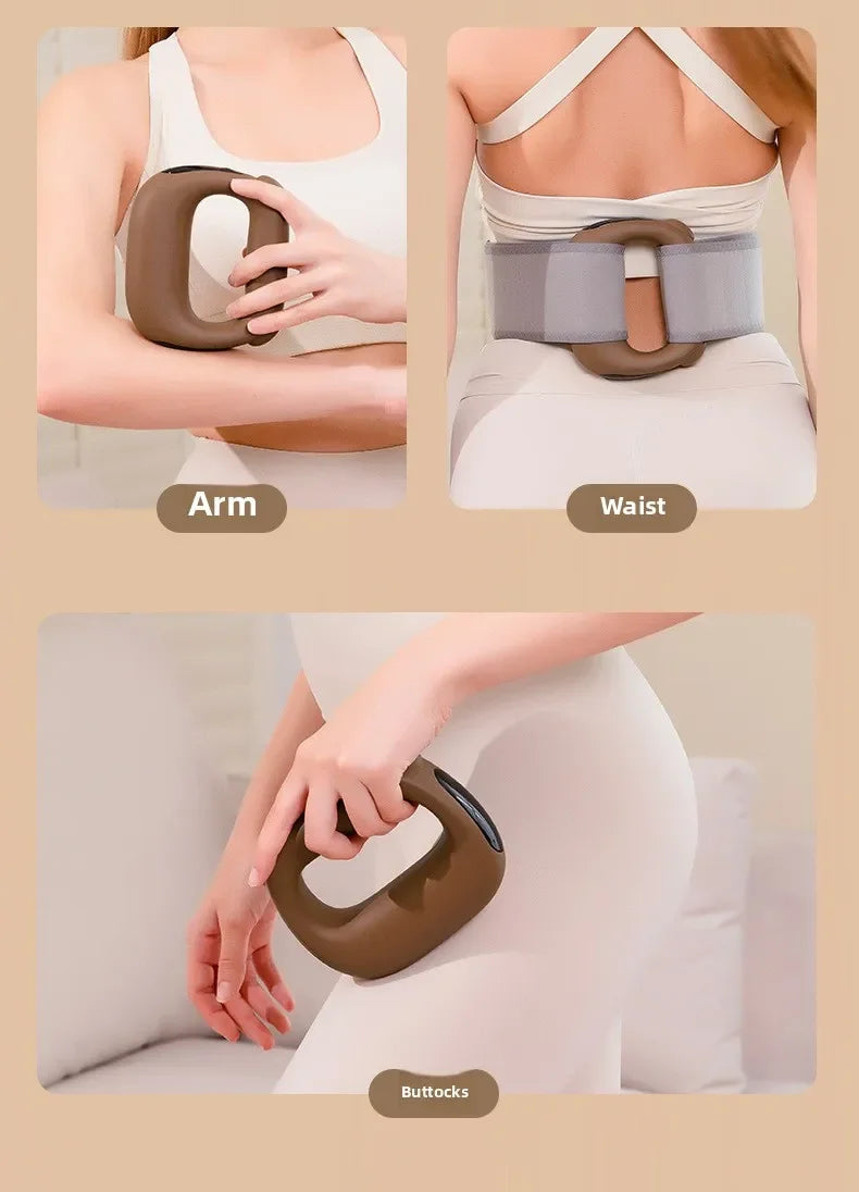 Vibration Fascia Massage Ring Portable Mini Shaking Machine for Shoulder Neck Back Pain Relief Yoga Massager luvshop24