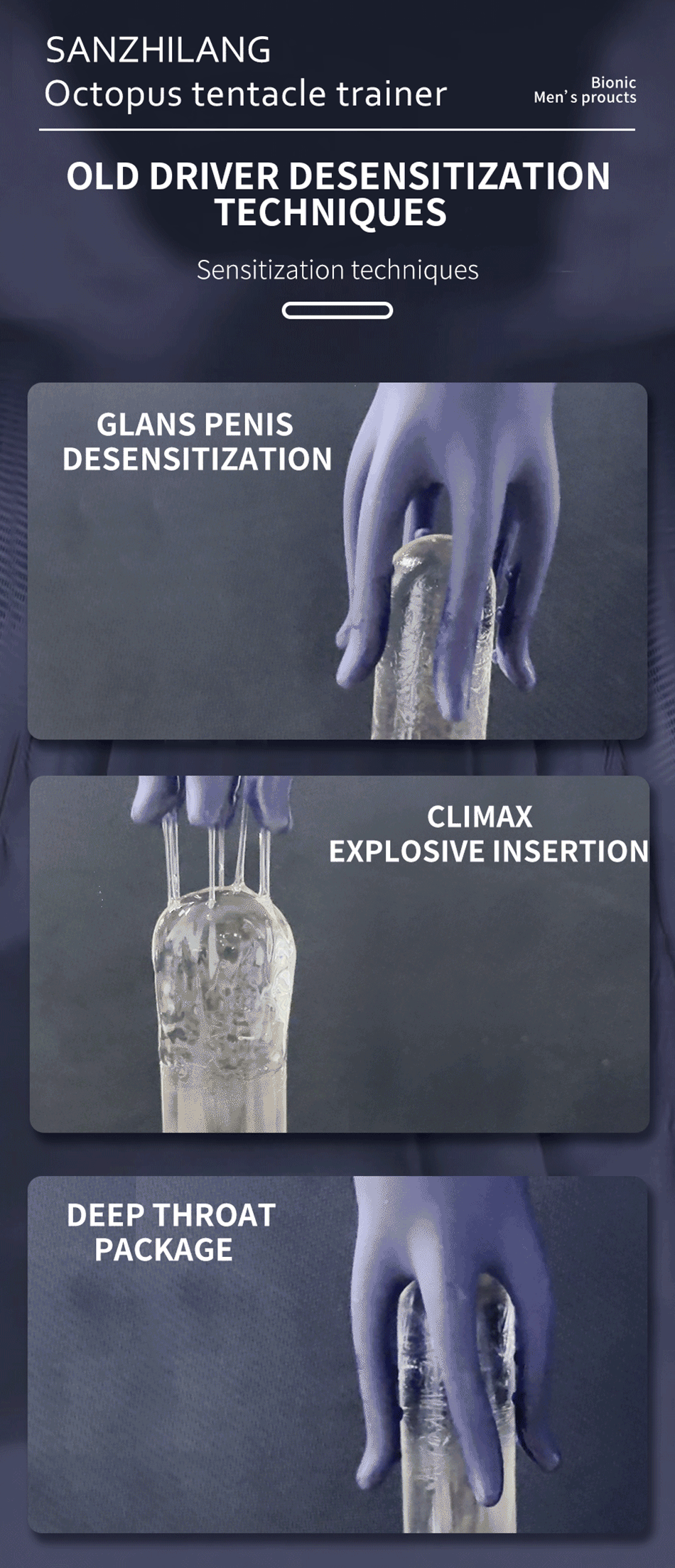 Glans Trainer Penis Delay Trainer G Spot Masturbator Soft Fingertip Prolong Endurance Massage Vibrator Erotic Toys Masturbator luvshop24