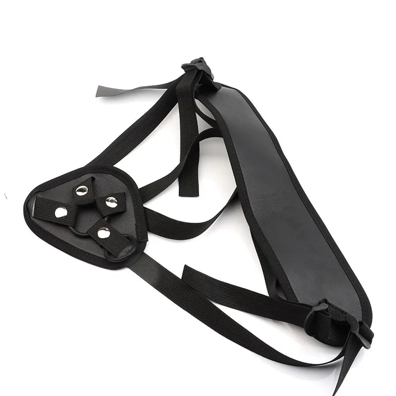 New Black Leather Dildos Pants Erotic Sex Toys for Lesbian Wearable Penis Panties Strap on Adult Game luvshop24