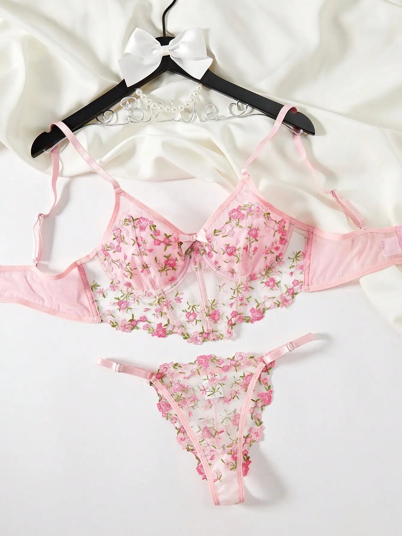 2025 Lace Sexy Erotic Floral Embroidery Lingerie Set Women Boho Sensual Erotic Sexy 2-Piece Bra + Panty Underwear Set luvshop24