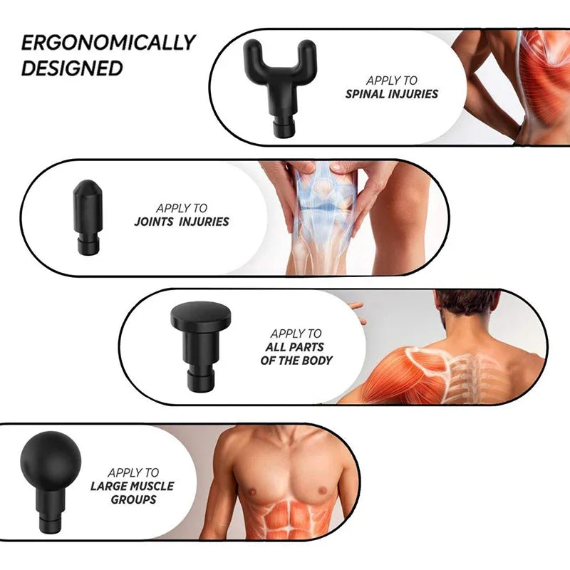 Phoenix A2 Massage Fascia Gun Athlete Vibrating Deep Tissue Strike Four-speed Adjustable Quiet Portable Electric Sports Massager luvshop24