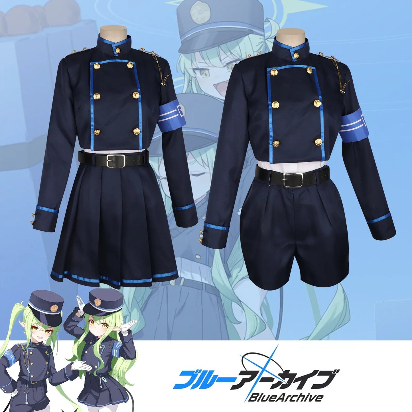 Blue Archive Cosplay Costume - School-style JK-inspired Set, for Game Role - Playing, Cosplay, Anime-themed, Ideal for Halloween luvshop24