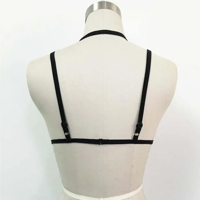Womens Harness Bra Elastic Cage Bra Strappy Hollow Out Bra Bustier Fancy Erotic Lingerie Young Girls Erotic Sujetadores Sexys 속옷 luvshop24