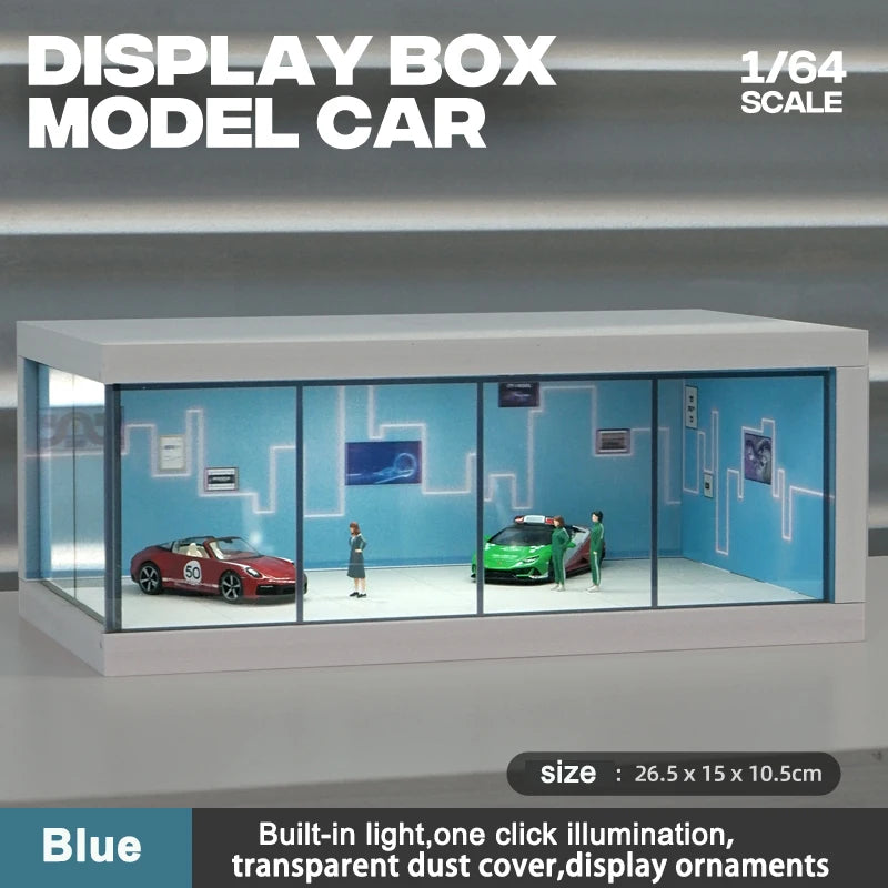 1/64 Garage scene Model Scene with Light Version Simulation Model Scene Decoration Collect (Excluding dolls and car models) luvshop24