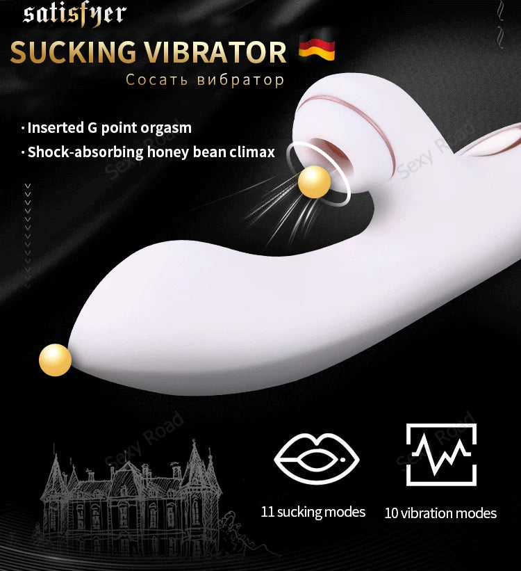 satisfyer G-Spot 10 Speed Sucking Vibrators G spot Clit Stimulation Silicone Vibration Nipple Sucker dildo UYO rabbit vibrator luvshop24