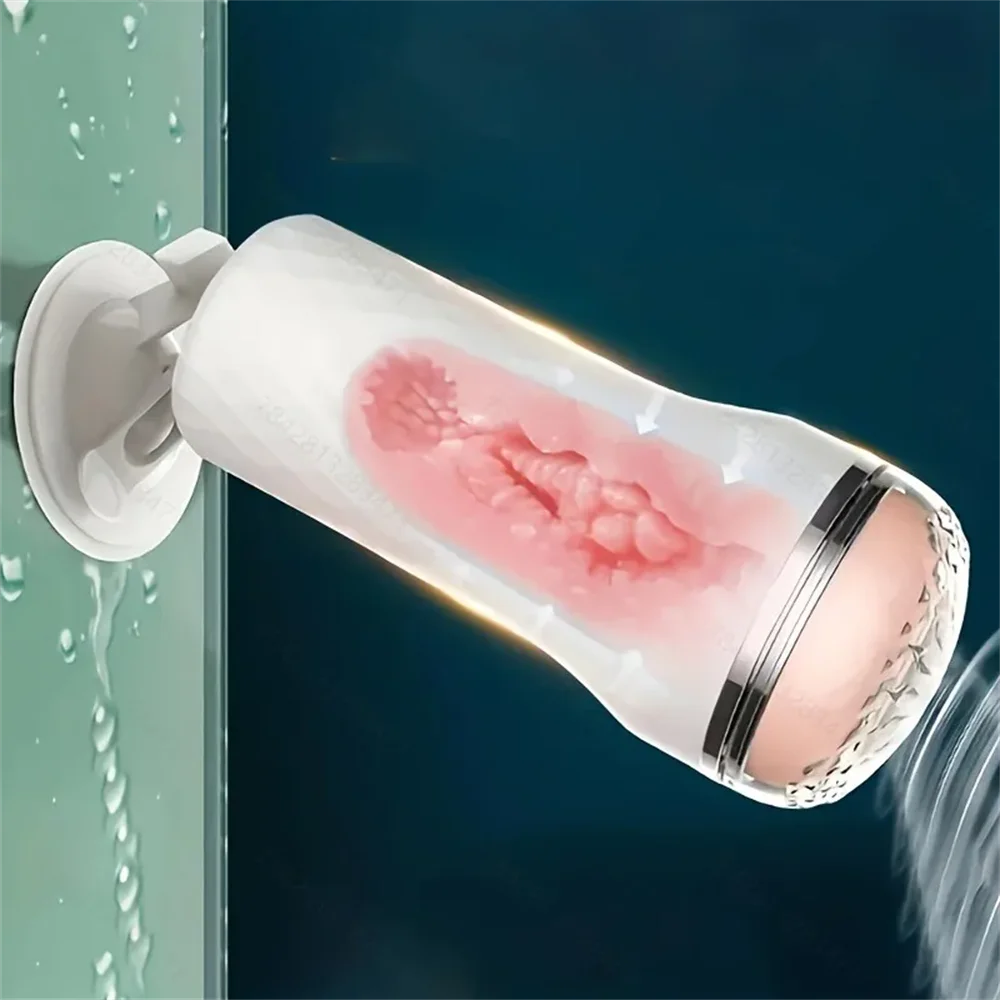 Male Masturbator Cup Adult Toys for Men Artificial Vagina Pocket Vagina Pussy Penis Trainer Suction Cup Masturbation Sex Toys luvshop24
