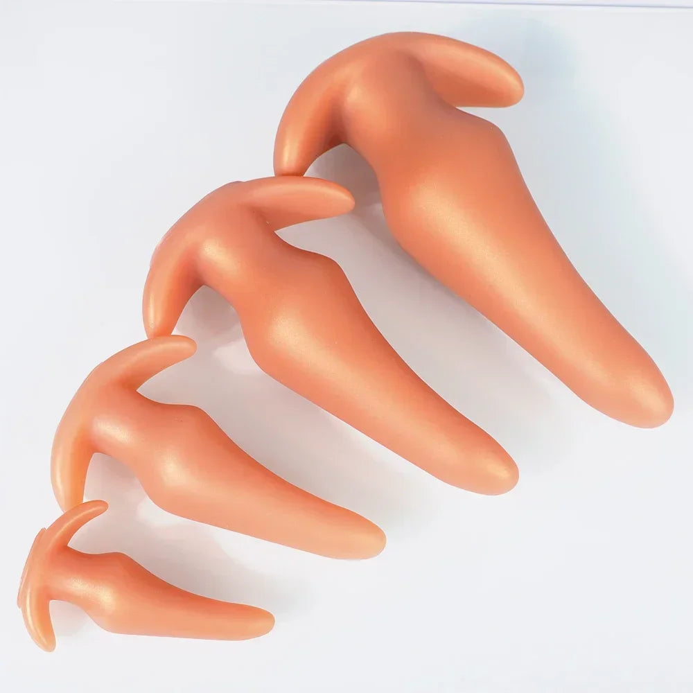 Wearable Anti Drop Soft Anal Plugs Prostate Massage Liquid Silicone Huge Butt Plug Anal Training Comfortable To Wear Butt Plug luvshop24