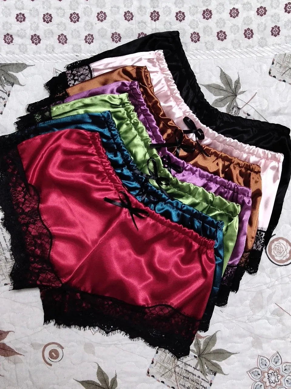 Lace Sleepwear Set for Women Sexy Transparent Sleeveless Tops Silk Shorts Pajamas Nightwear S-3XL Female Lingerie Sleep Wears luvshop24