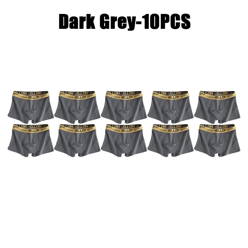 1-20Pcs Mens Underwear Male Boxers Sexy Underpants Comfortable Breathable Fashion Boys Panties Underwear Boxershorts Men luvshop24