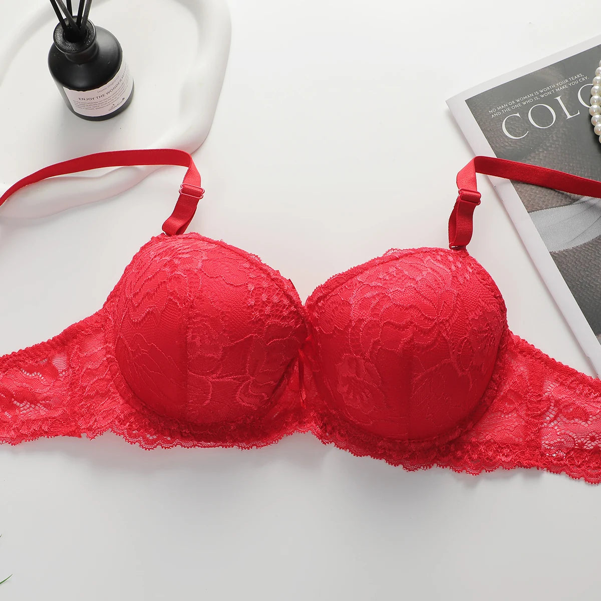 2-piece Sexy Multi-color Lingerie Set For Women's Gathering Push Up Underwear For Women's Flower Underwear Set A2155 luvshop24