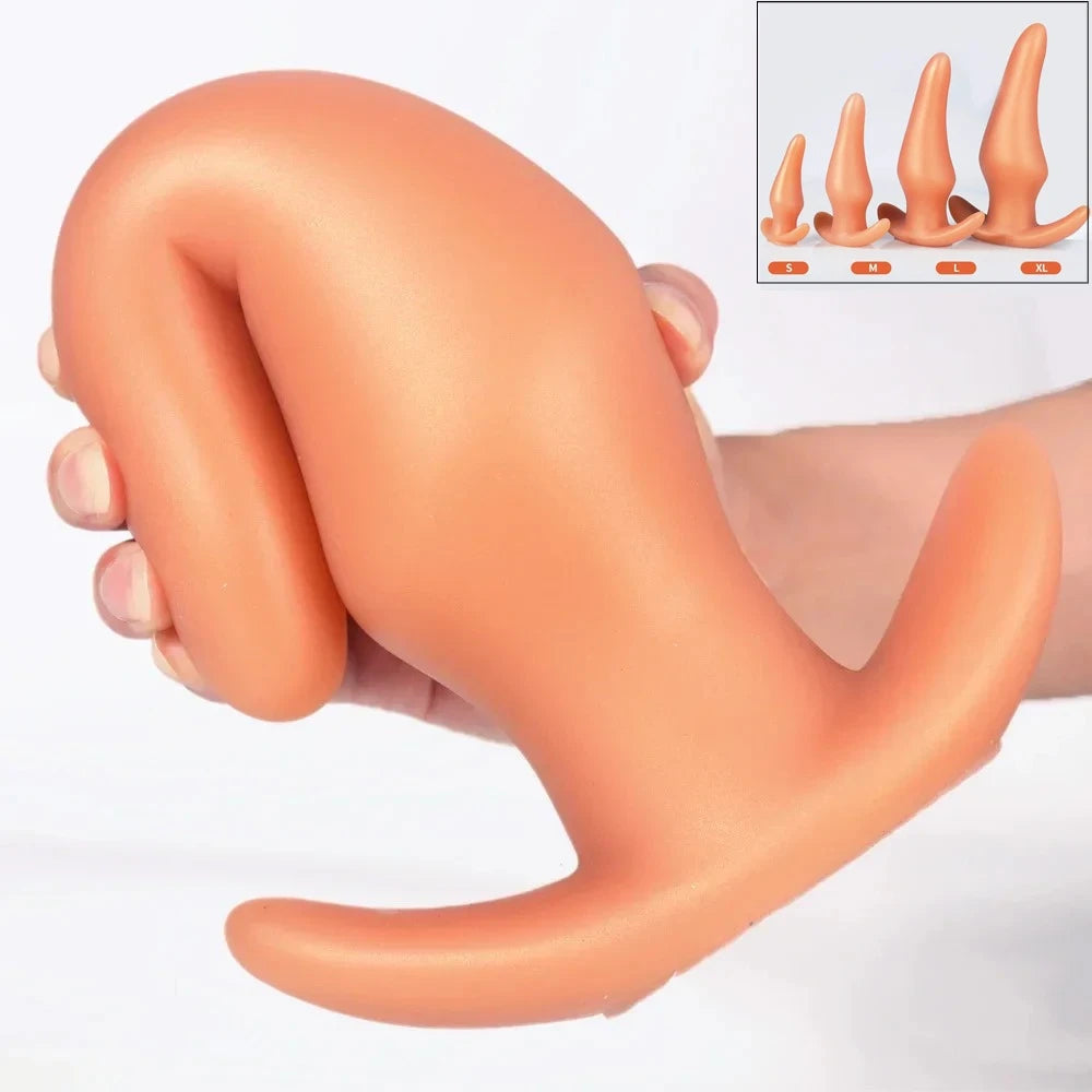 Wearable Anti Drop Soft Anal Plugs Prostate Massage Liquid Silicone Huge Butt Plug Anal Training Comfortable To Wear Butt Plug luvshop24