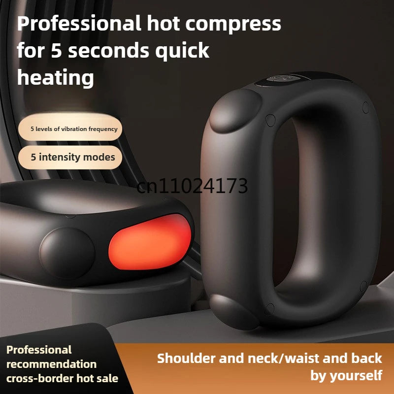 Vibration Fascia Massage Ring Portable Mini Shaking Machine for Shoulder Neck Back Pain Relief Yoga Massager luvshop24