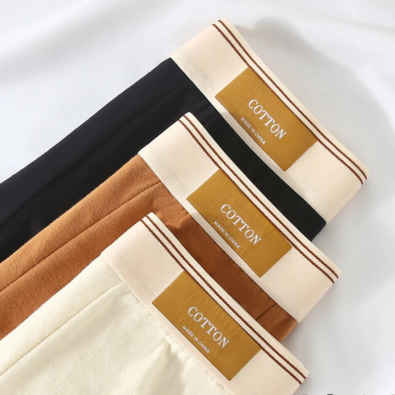 3pcs Men Underwear Cotton BoxerShorts Hombre Panties Man Breathable Underpants Sexy Sports Comfort Male Boxers Size L-4XL luvshop24