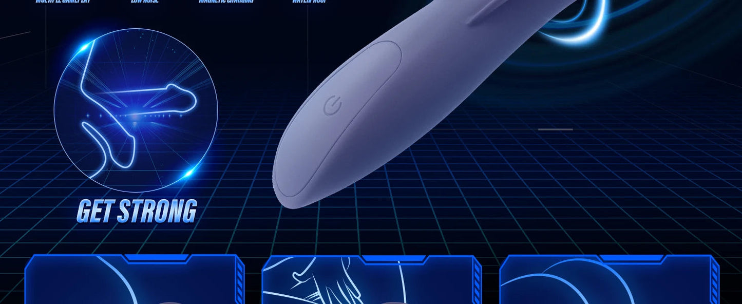Sex Toys for Men Rechargeable Penis Massager with 9 Vibrators Male Masturbator Delay Lasting Glans Trainer Men's Glans Vibrator luvshop24