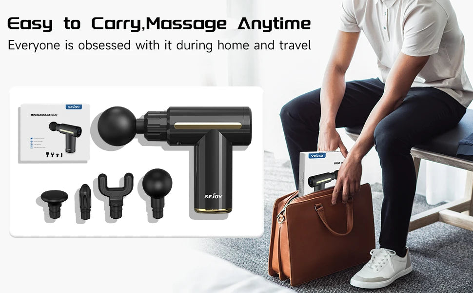 SEJOY Deep Tissue Muscle Vibrator Massager Gun Handheld Massage Gun Fascia Gun for Pain Relief luvshop24