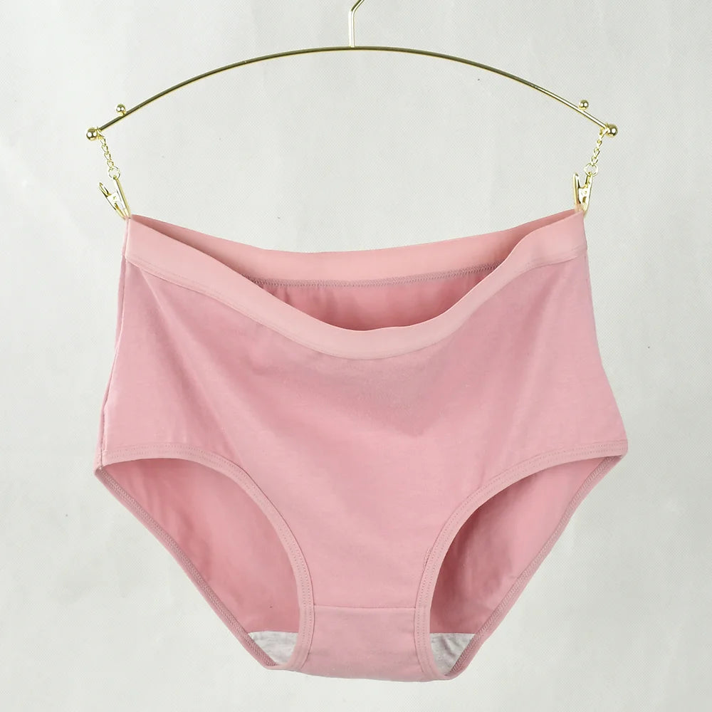 6pcs Cotton Underwear Women High Waist Panties Woman Plus Size Intimate Lingerie Female Mom's Briefs Underpants Panti M-3XL luvshop24