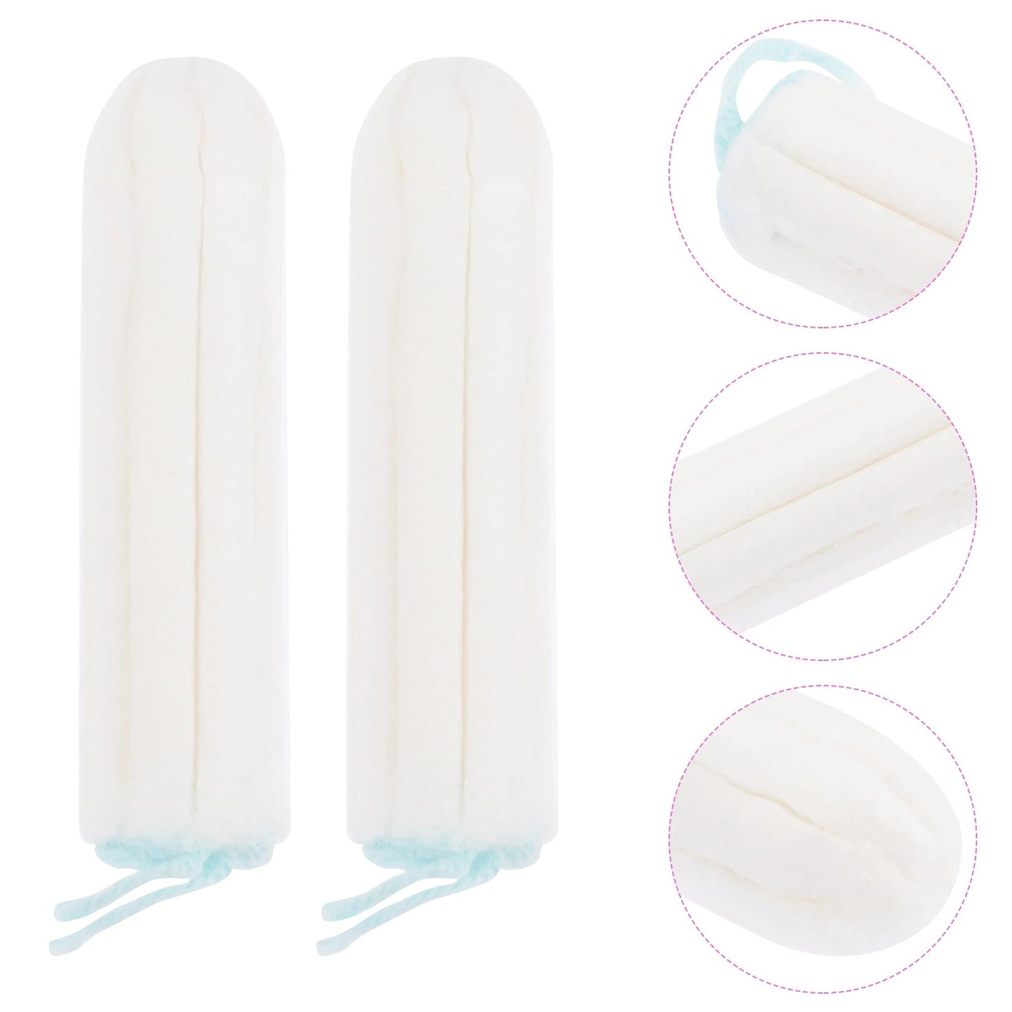 50pcs Sanitary Tampon Pure Cotton Women Supplies Menstrual Finger Push-in Easy Travel Premium Safe Female Hygiene Care luvshop24