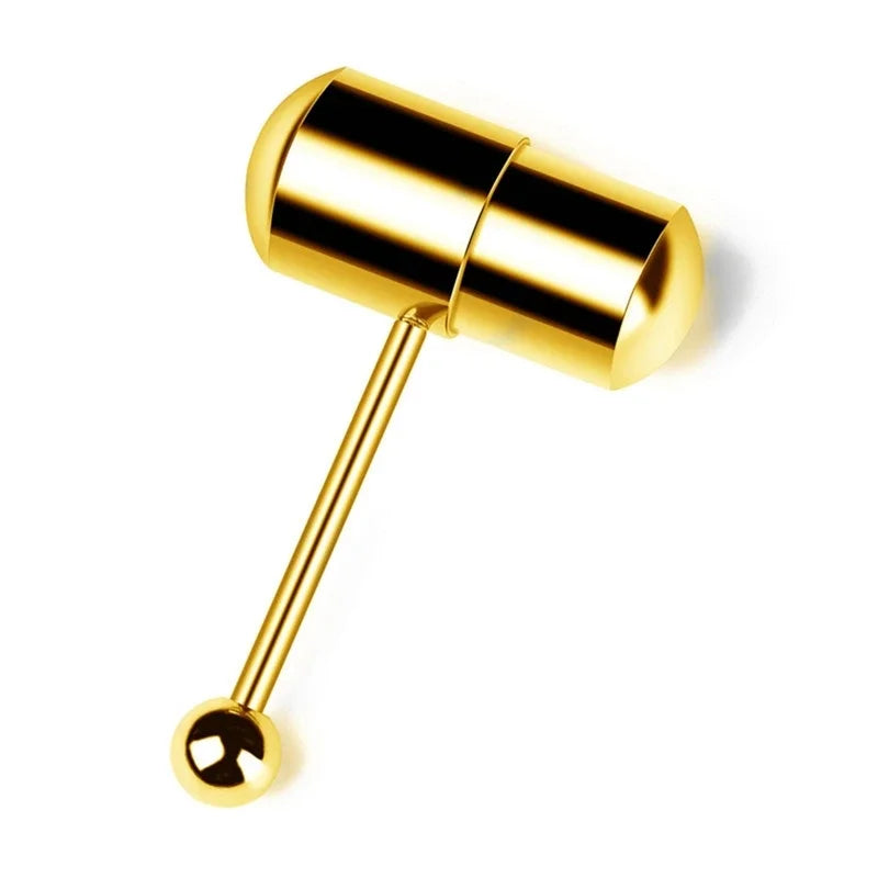 Stainless Steel Vibrating Tongue Ring Barbell Tongue Piercing Jewelry Tongue Body Piercing Barbell Tongue Rings Wholesale luvshop24