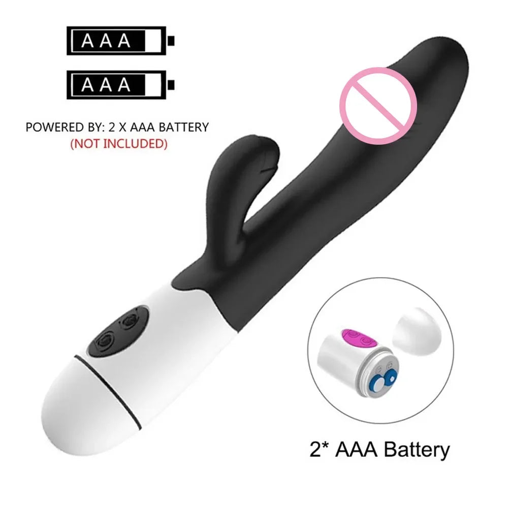 Rabbit Vibrator for Women Vagina G-Spot Nipple Clitoris Stimulator Thrusting Telescopic Rotating Dildo for Adult Sexy Toys luvshop24