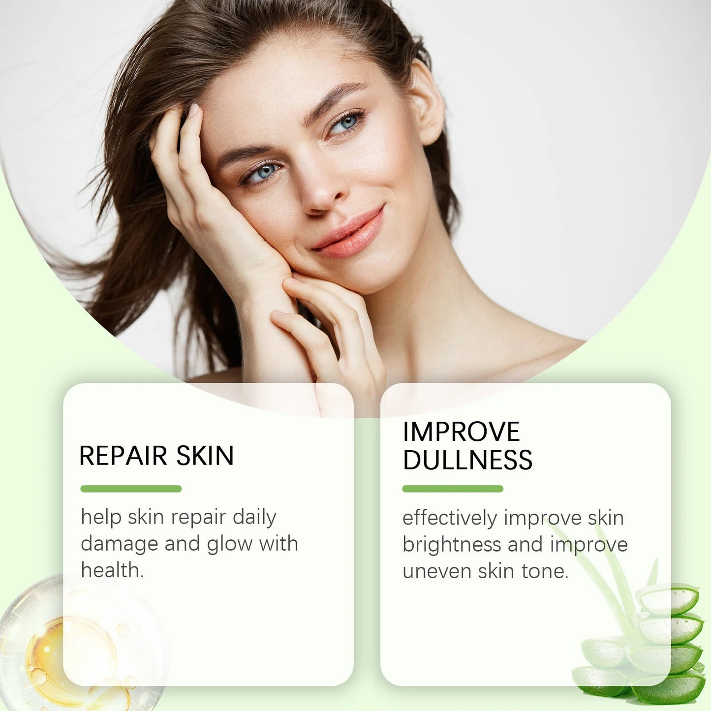Aloe Vera Moisturizing Gel Remove Acne Relieve Sunburn Sooth Redness Brighten Facial Hydrating Rejuvenating Sun After Repair Gel luvshop24