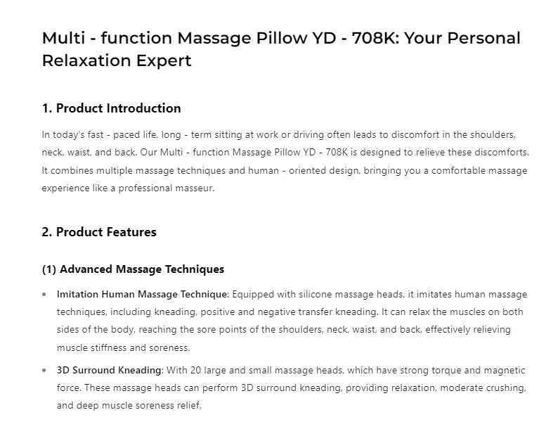 Portable Massager, Waist Massager, Full-body Muscle Relaxer, Car-portable Backrest Vibration Comfort Massager luvshop24