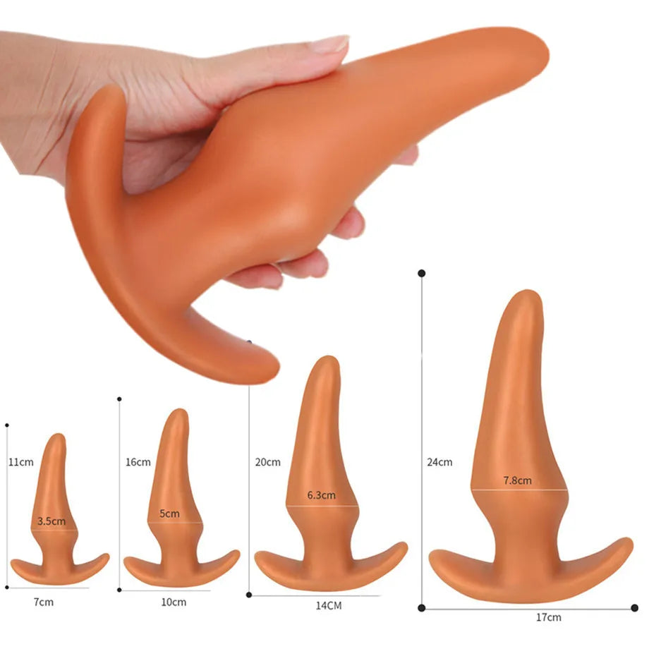 Soft Anal Plugs for Gay Men Prostate Massage Liquid Silicone 35-80mm Huge Butt Plug Anal Training Comfortable To Wear But Plug luvshop24