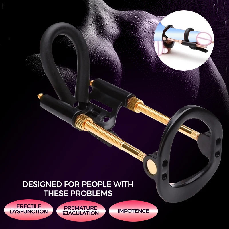 Penis Edge Extender Enlarge Device Adjustable Dick Enhancer Stretcher Penis Growth Sex Toys for Men Delay Lasting Trainer luvshop24